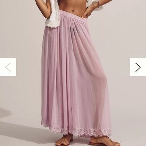 Anthropologie sheer skirt